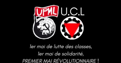 1er Mai Déclaration commune de l’UPML et de l’UCL 1er Mai Déclaration commune de l’UPML et de l’UCL